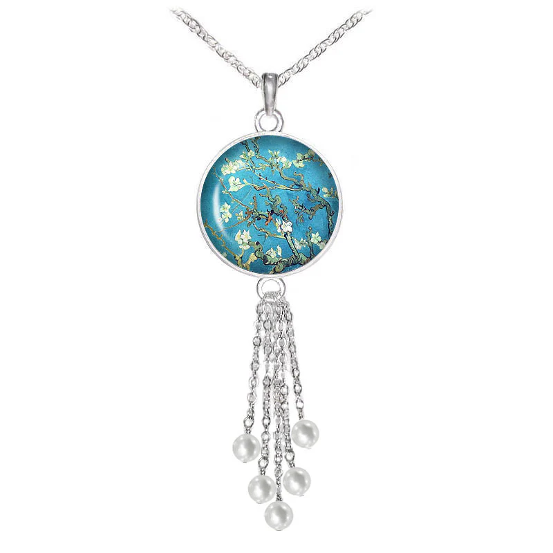 Blossoming Almond Tree Van Gogh Earrings - Image 3