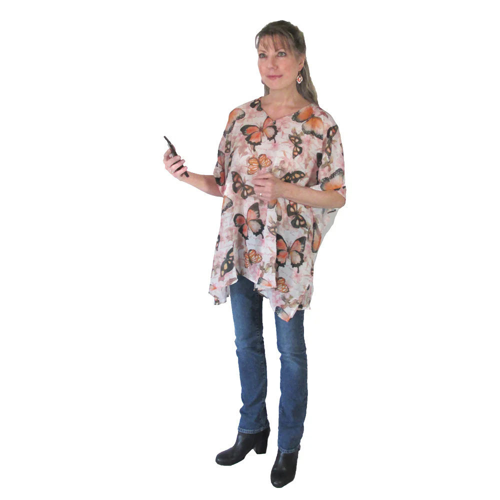 Artful Butterfly Popover Top or Scarf - Image 3