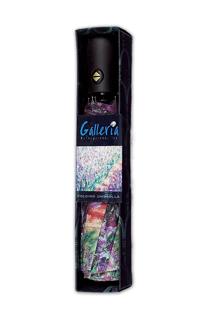 Monet Artists Garden at Giverny Folding Art Umbrella - Image 4