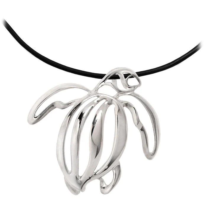 Loggerhead Silver Sea Turtle Necklace - Image 3