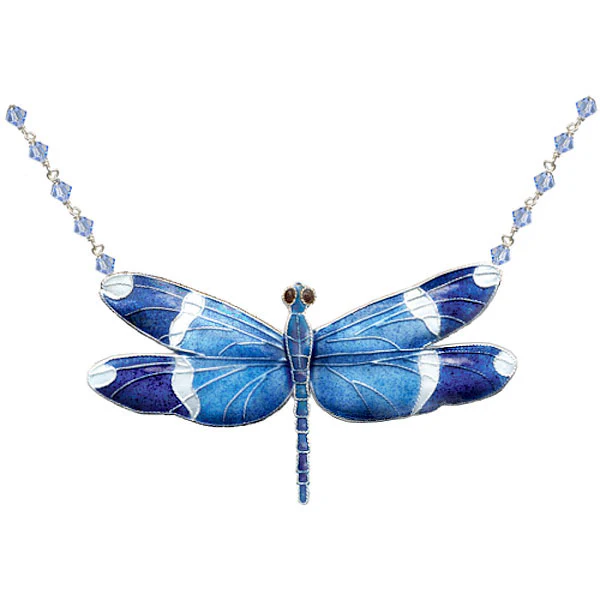 Blue Banded Dragonfly Post Earrings - Image 4