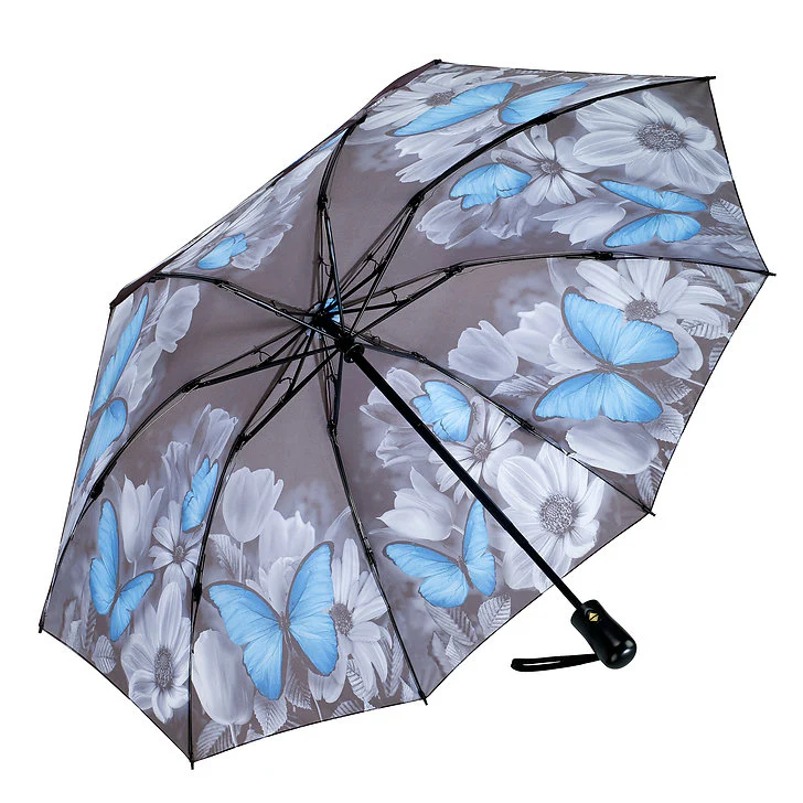 Blue Morpho Butterfly Folding Umbrella - Image 3