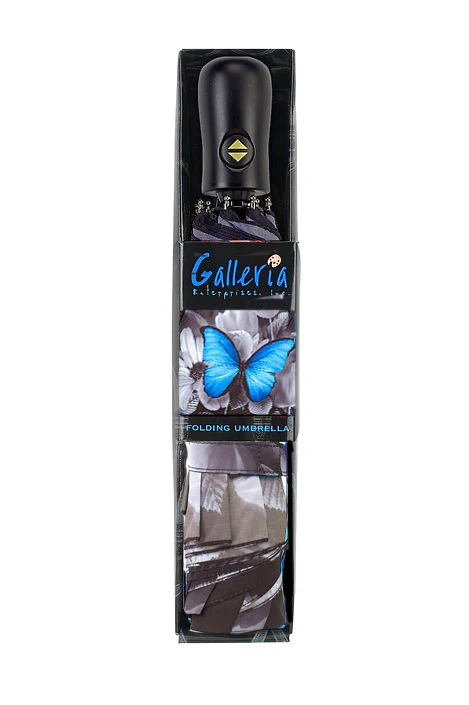 Blue Morpho Butterfly Folding Umbrella - Image 4