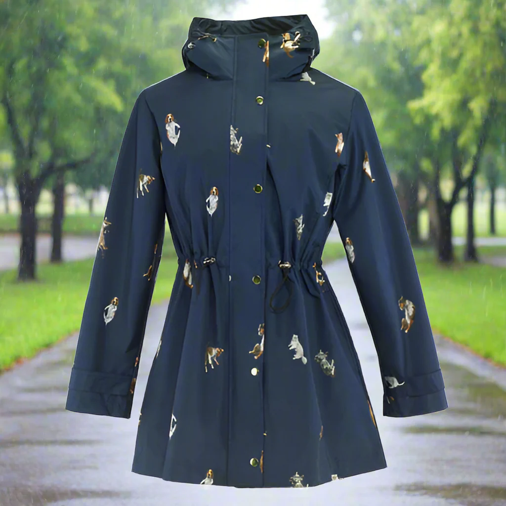 Cats & Dogs Navy Raincoat by Galleria