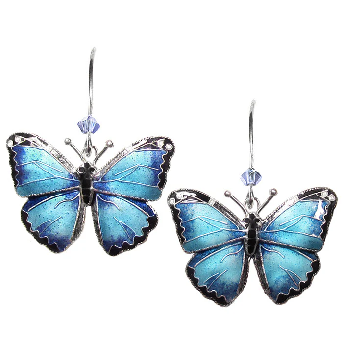Blue Morpho Butterfly Pin - Image 4