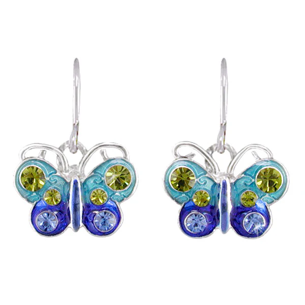 Crystal Butterfly Earrings