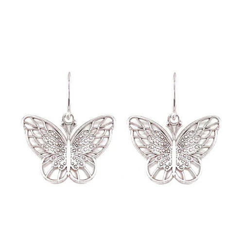 Sterling Silver Butterfly Pendant Necklace - Image 3