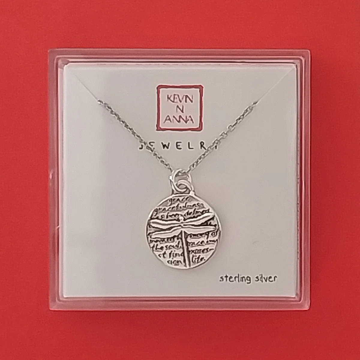 Inspirational Silver Dragonfly Necklace - Image 3