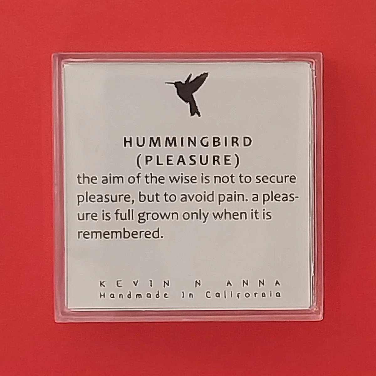 Inspirational Silver Hummingbird Necklace - Image 4
