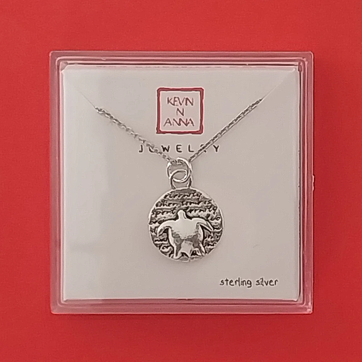 Inspirational Sterling Silver Sea Turtle Necklace - Image 3