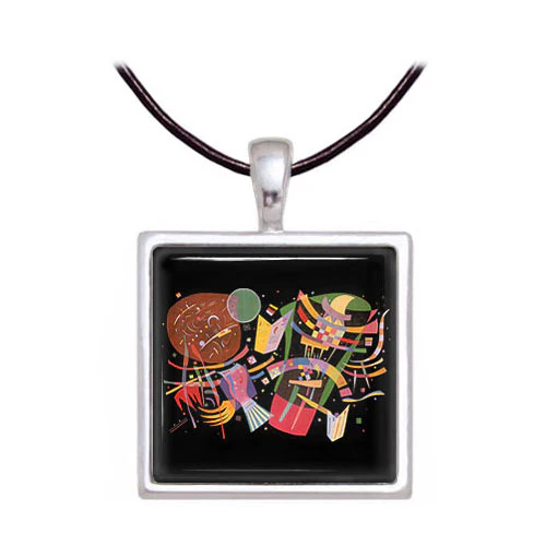 Kandinsky Composition X Art Glass Earrings - Image 2