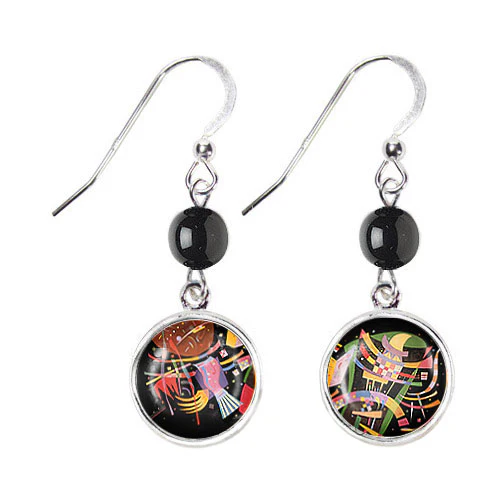 Kandinsky Composition X Art Glass Necklace - Image 4