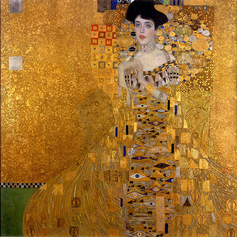 Klimt Adele Gold Dress Art Popover Top or Scarf - Image 3