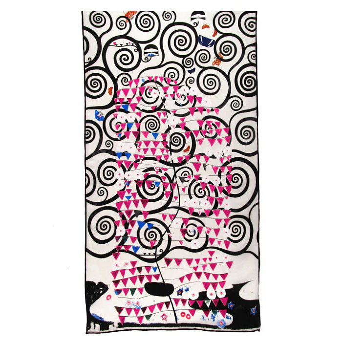Klimt Silk Scarf Stoclet Frieze Inspired - Image 2
