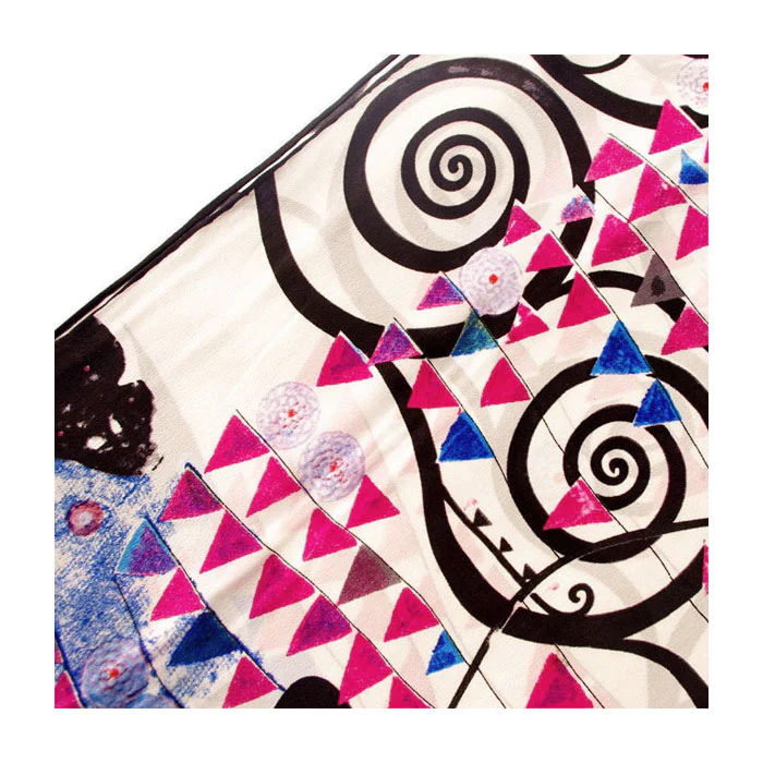 Klimt Silk Scarf Stoclet Frieze Inspired - Image 3