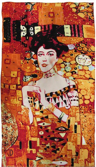 Klimt Portrait of Adele Silk Scarf ll - Image 2