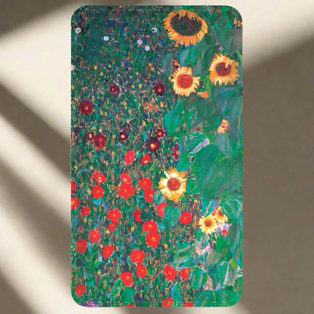 Klimt Country Garden with Sunflowers Portable Power Bank