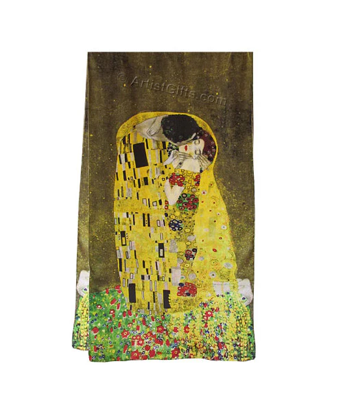 Klimt The Kiss Silk Scarf - Image 2