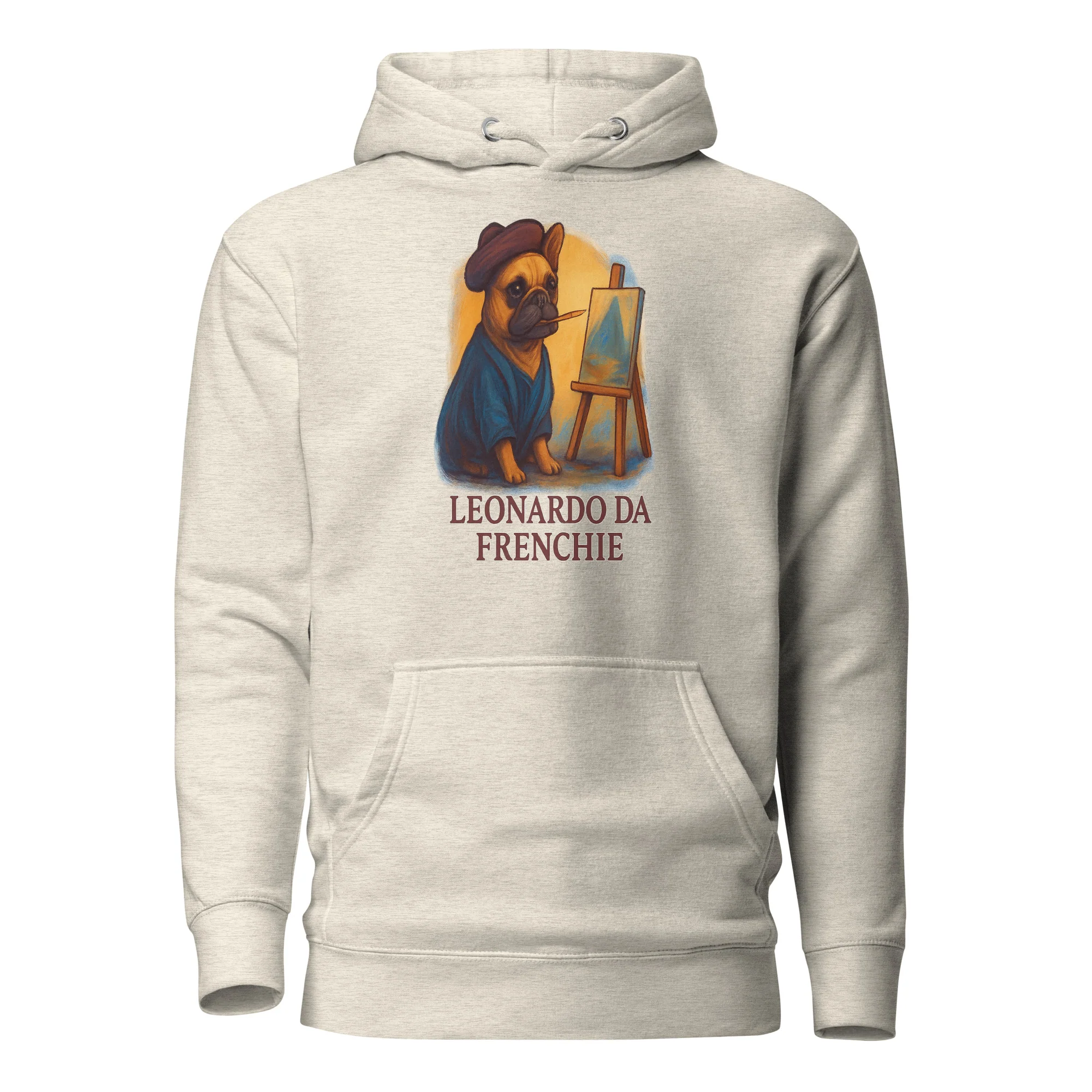 Leonardo Da Frenchie Bulldog Unisex Hoodie - Image 2