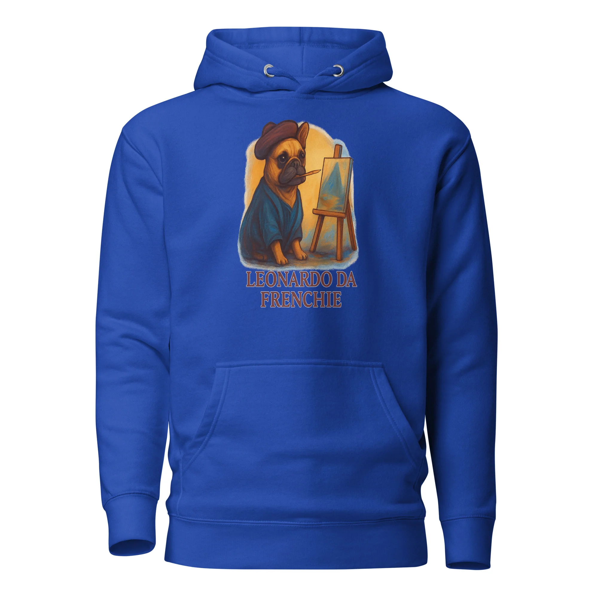 Leonardo Da Frenchie Bulldog Unisex Hoodie - Image 4