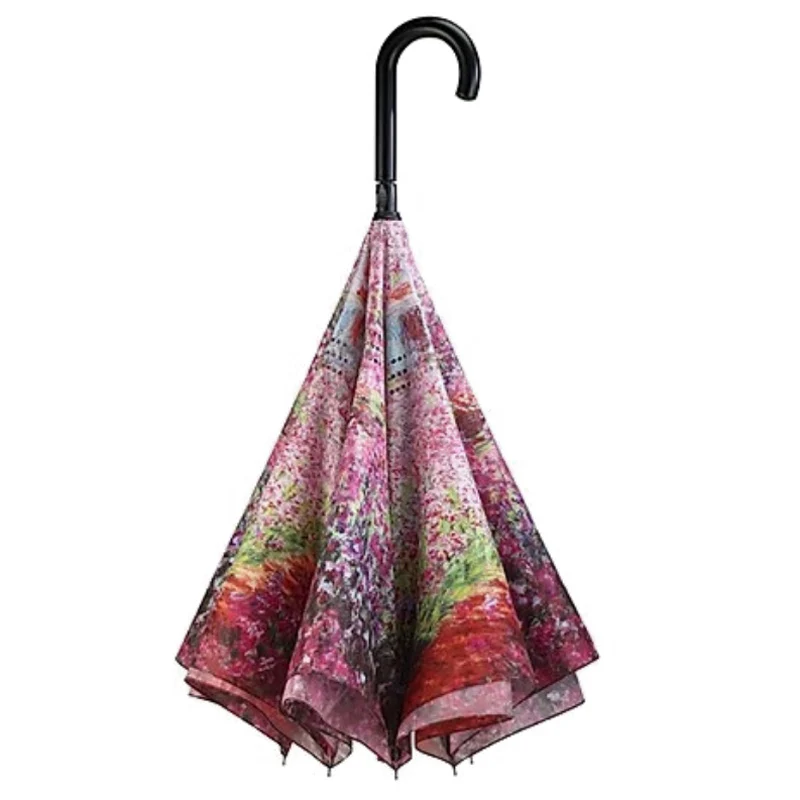 Monet Artists Garden at Giverny Premium Art Umbrella - Image 3