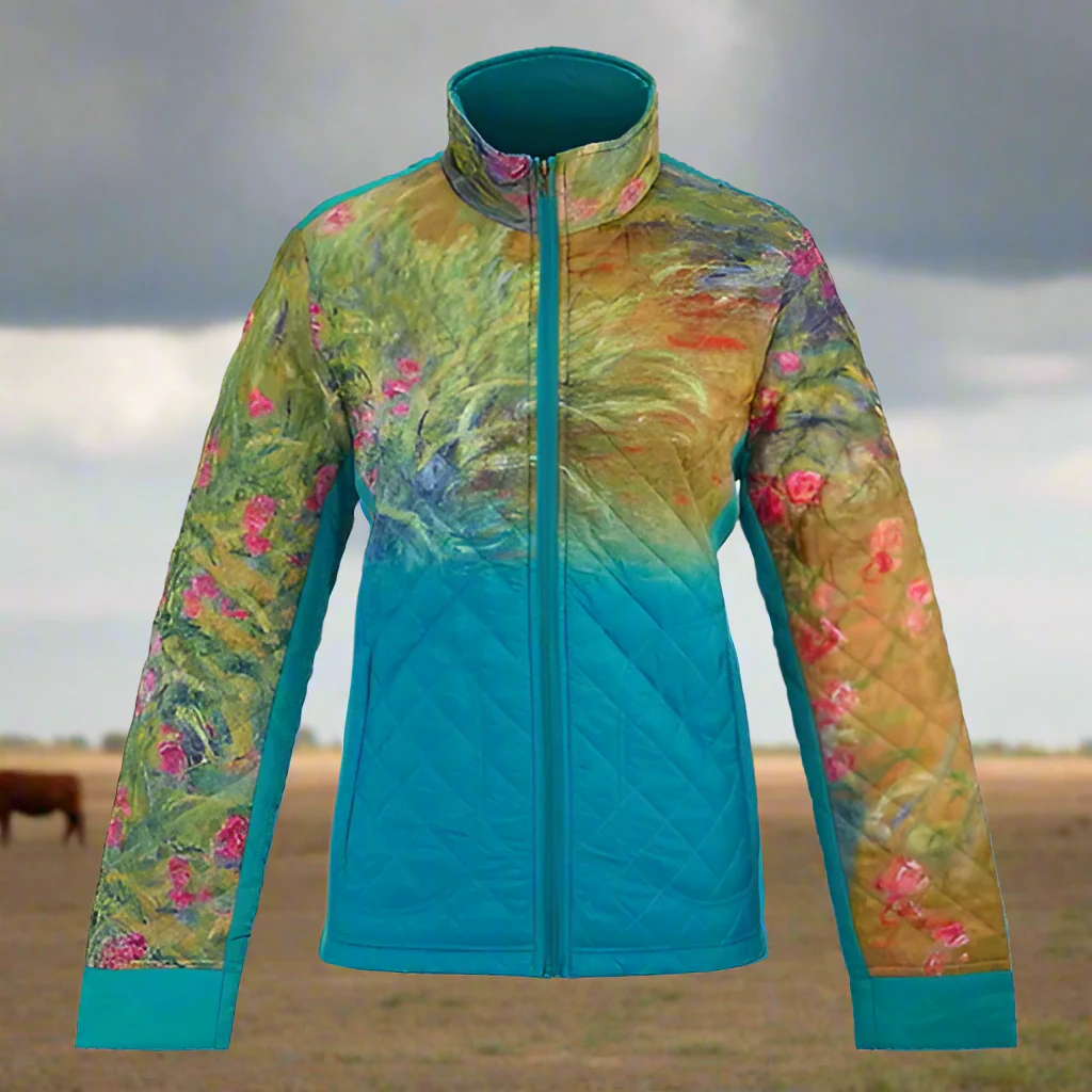 Monet "Irises" Quilted Jacket