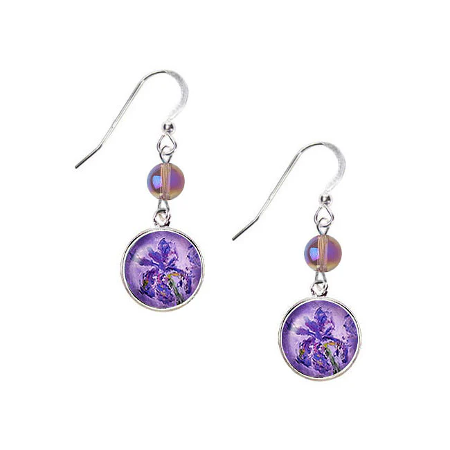 Monet Lilac Irises Necklace - Image 4