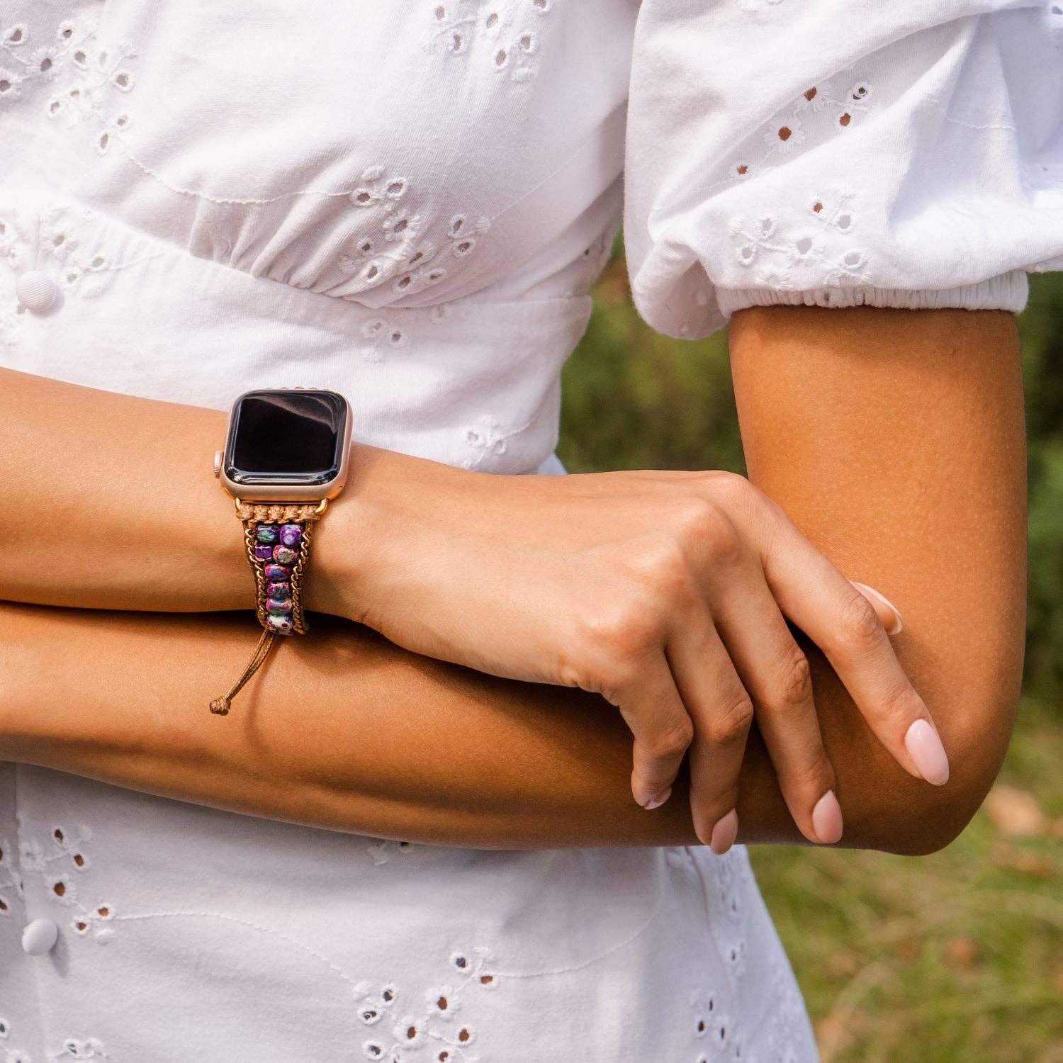 Moonlight Jasper Apple Watch Strap - Image 3