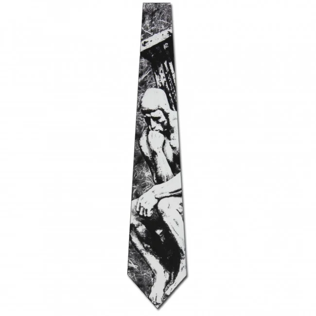 Rodin The Thinker Museum Art Necktie - Image 2