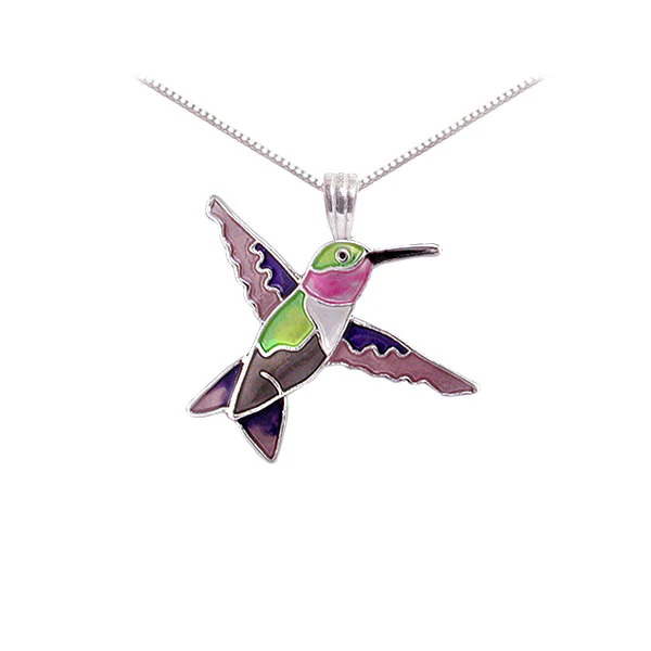 Ruby Throat Hummingbird Earrings - Image 3