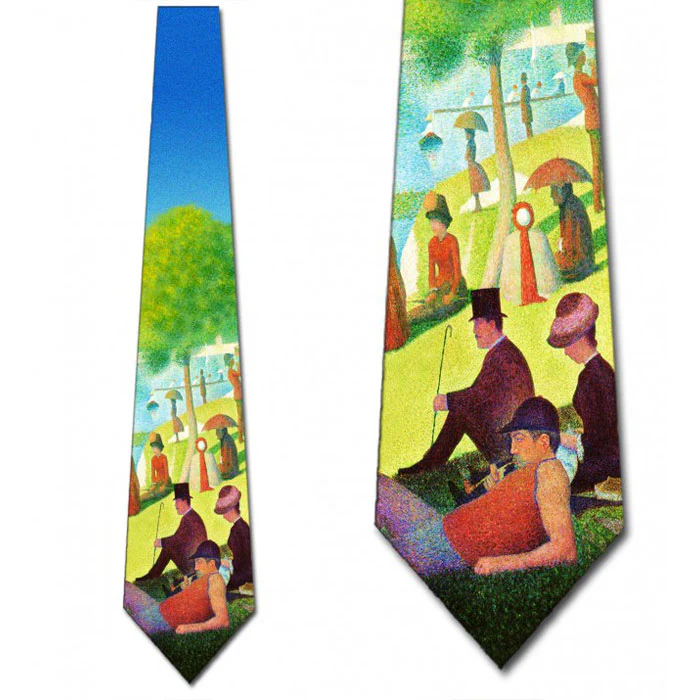Seurat Sunday Afternoon Art Necktie - Image 3
