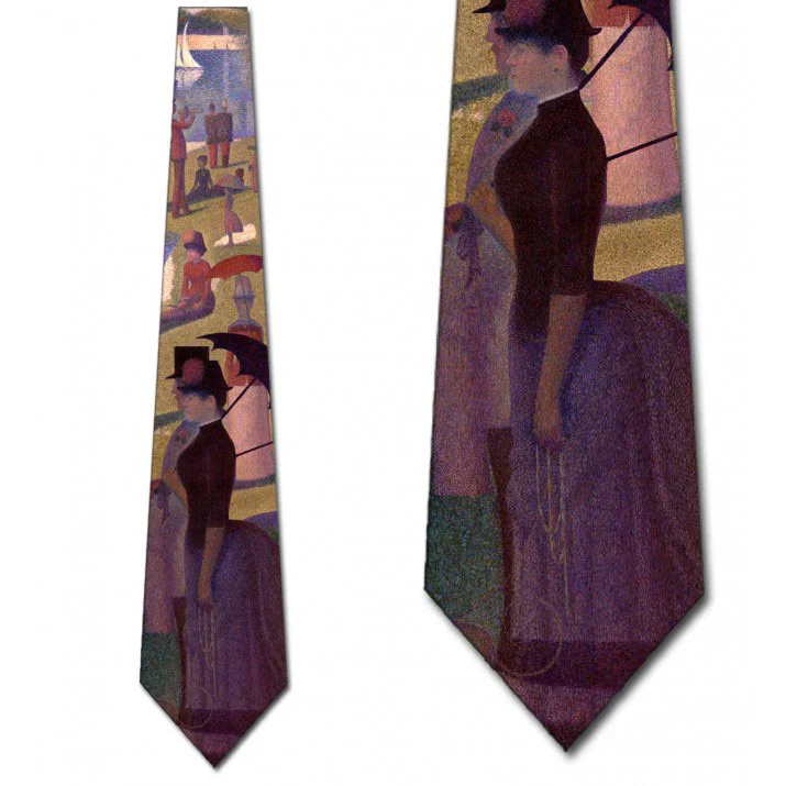 Seurat Sunday on the Grand Jatte Art Necktie - Image 2