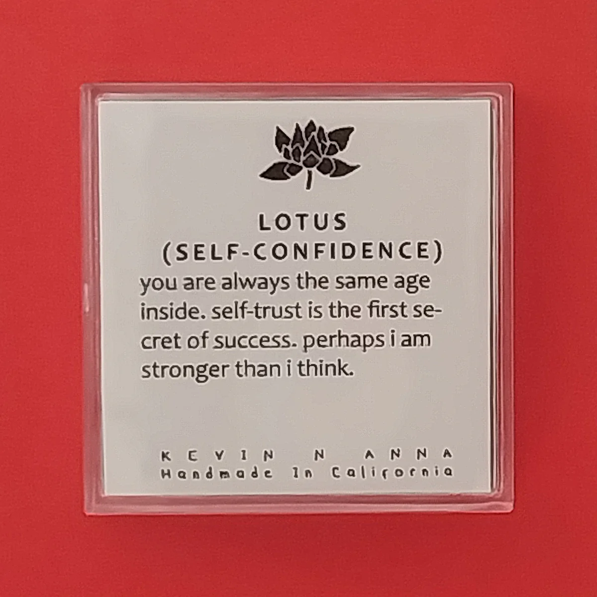 Inspirational Silver Lotus Flower Necklace, Made in the USA - Image 4