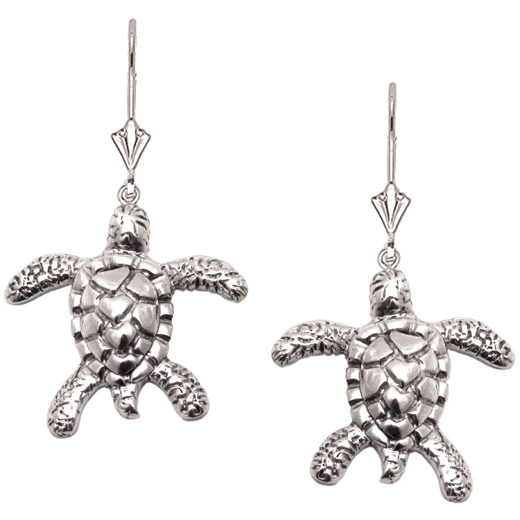 Sterling Silver Sea Turtle Pendant Necklace - Image 3
