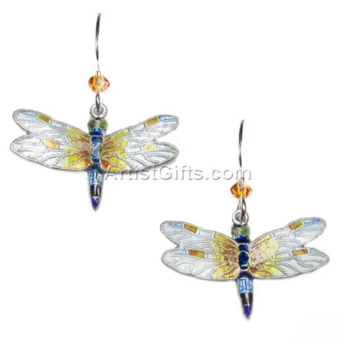 Silver Skimmer Dragonfly Necklace - Image 3
