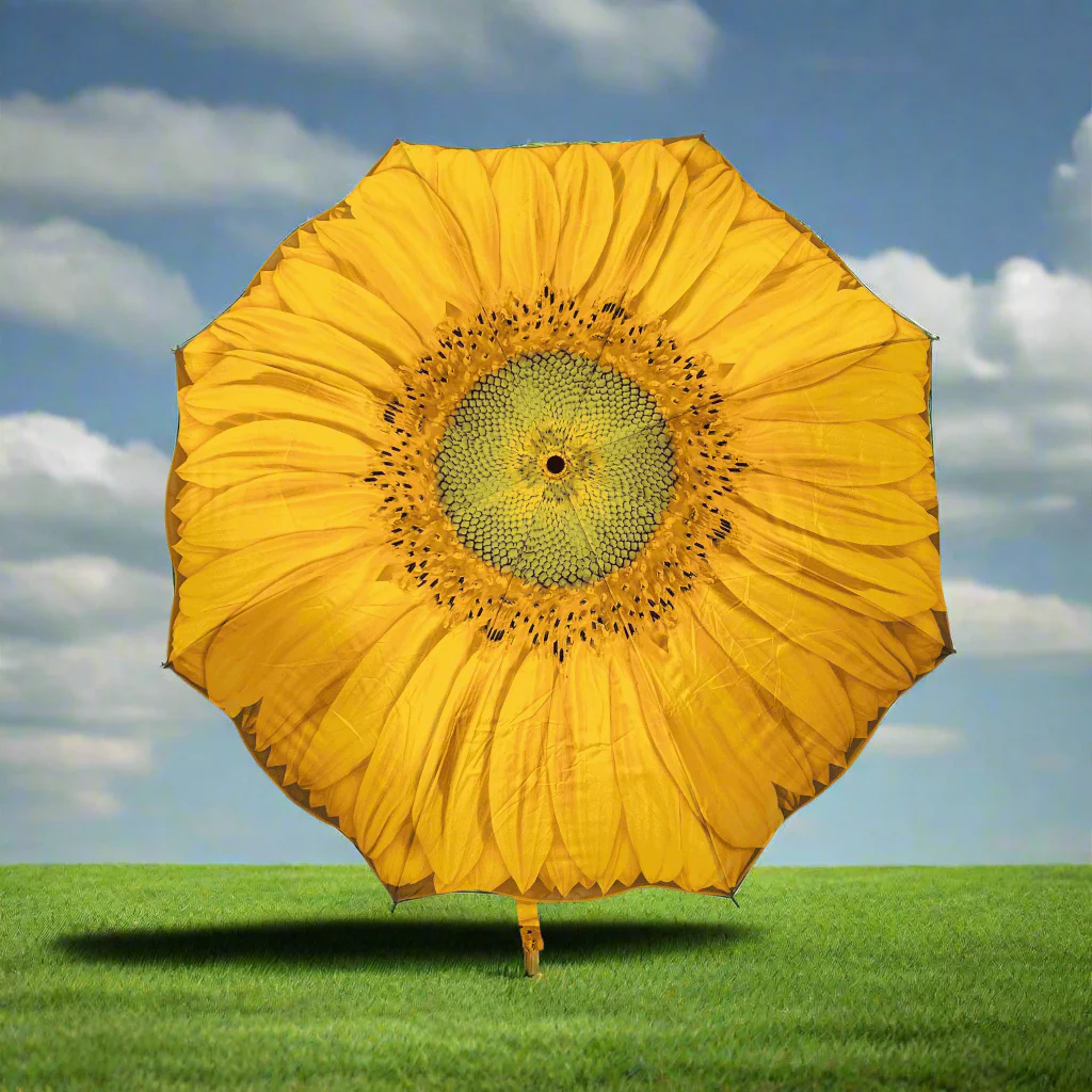 Sunflower Stick Umbrella - Image 3