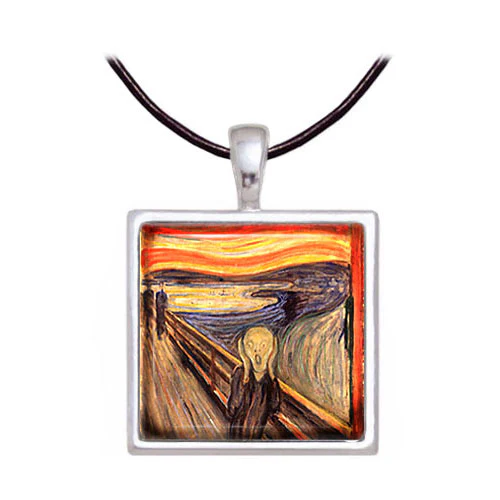 The Scream Art Glass Earrings - Image 3