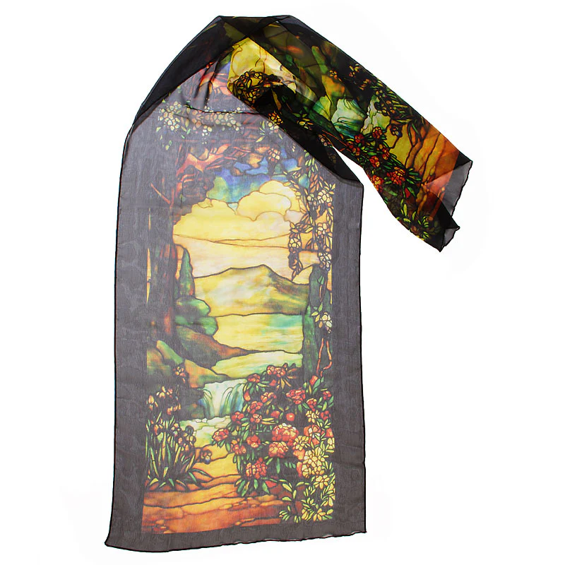 Tiffany Art Chiffon Scarf - Image 2