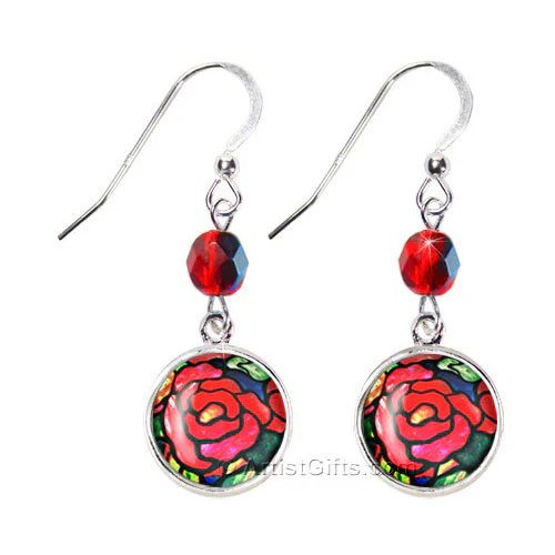 Tiffany Roses Earrings