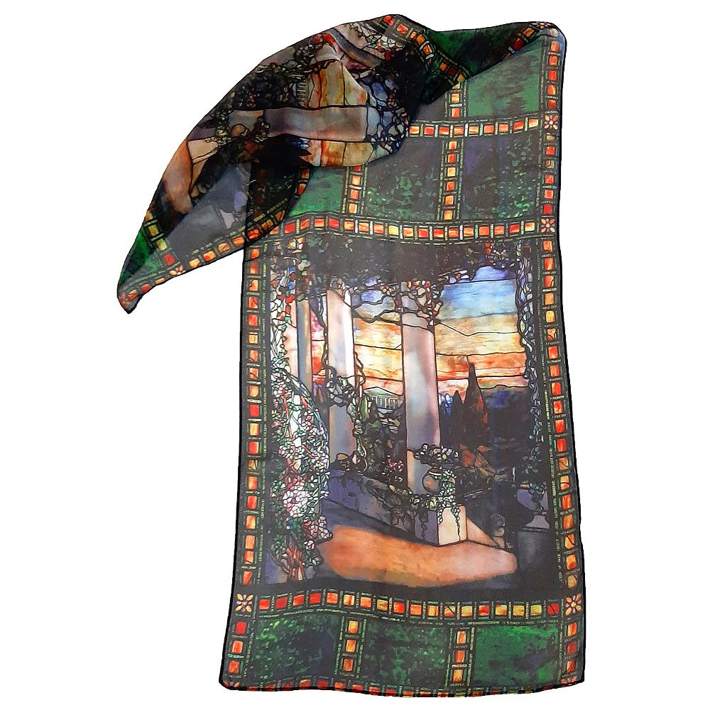 Tiffany Window Chiffon Art Scarf - Image 2