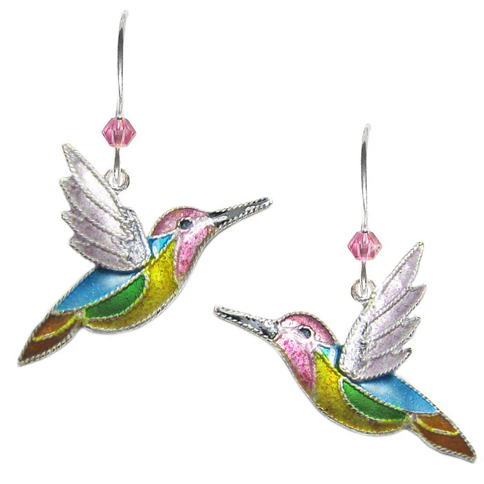 Tropical Hummingbird Post Earrings - Image 3