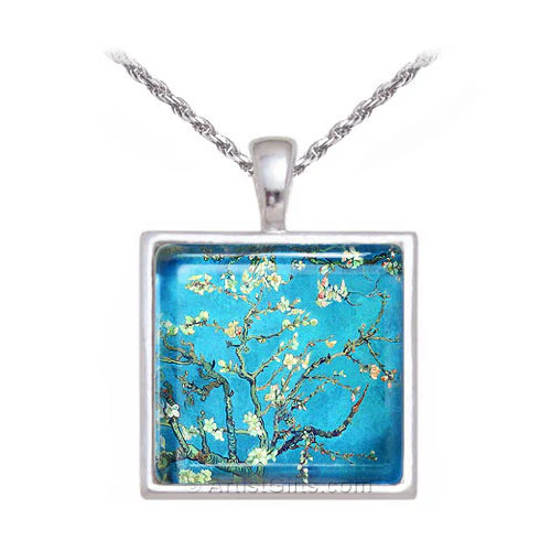 Blossoming Almond Tree Van Gogh Earrings - Image 3