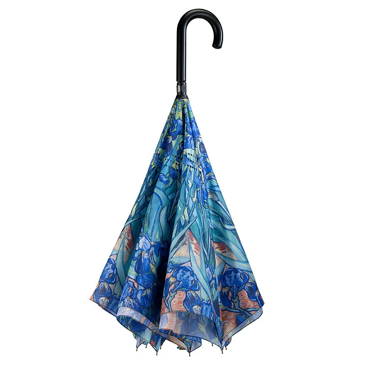 Van Gogh Irises Premium Art Umbrella - Image 3