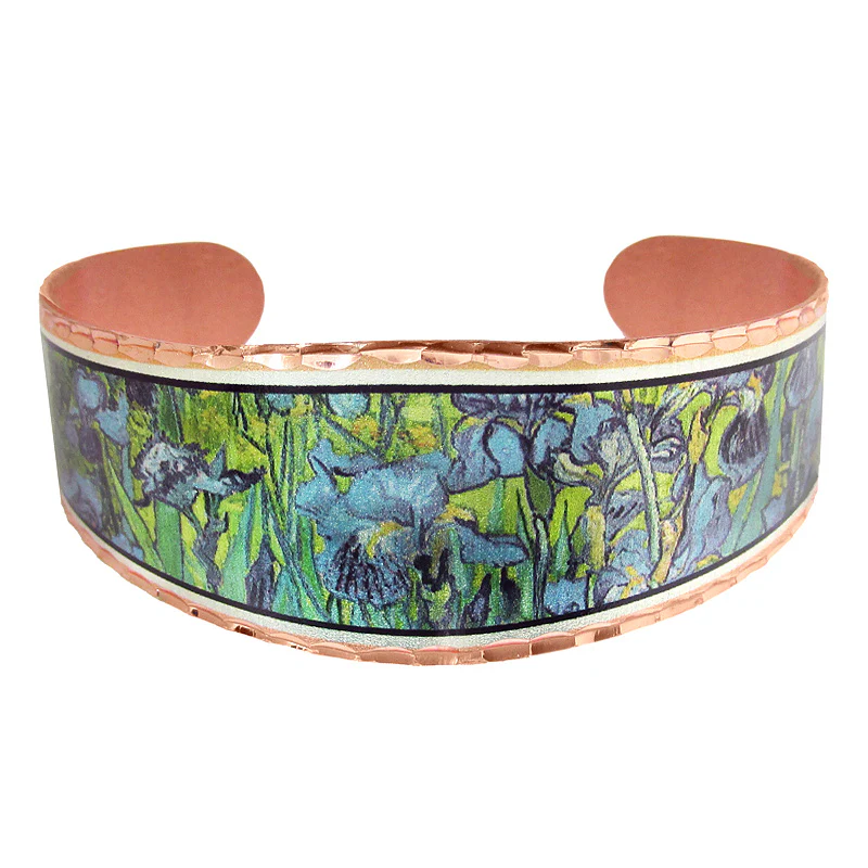 Van Gogh Irises Teardrop Earrings - Image 3