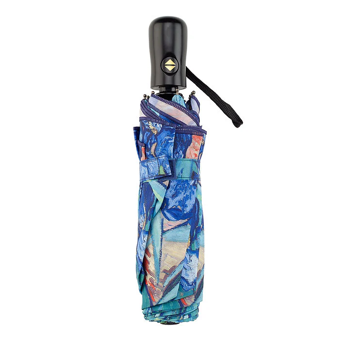 Van Gogh Irises Folding Art Umbrella - Image 2