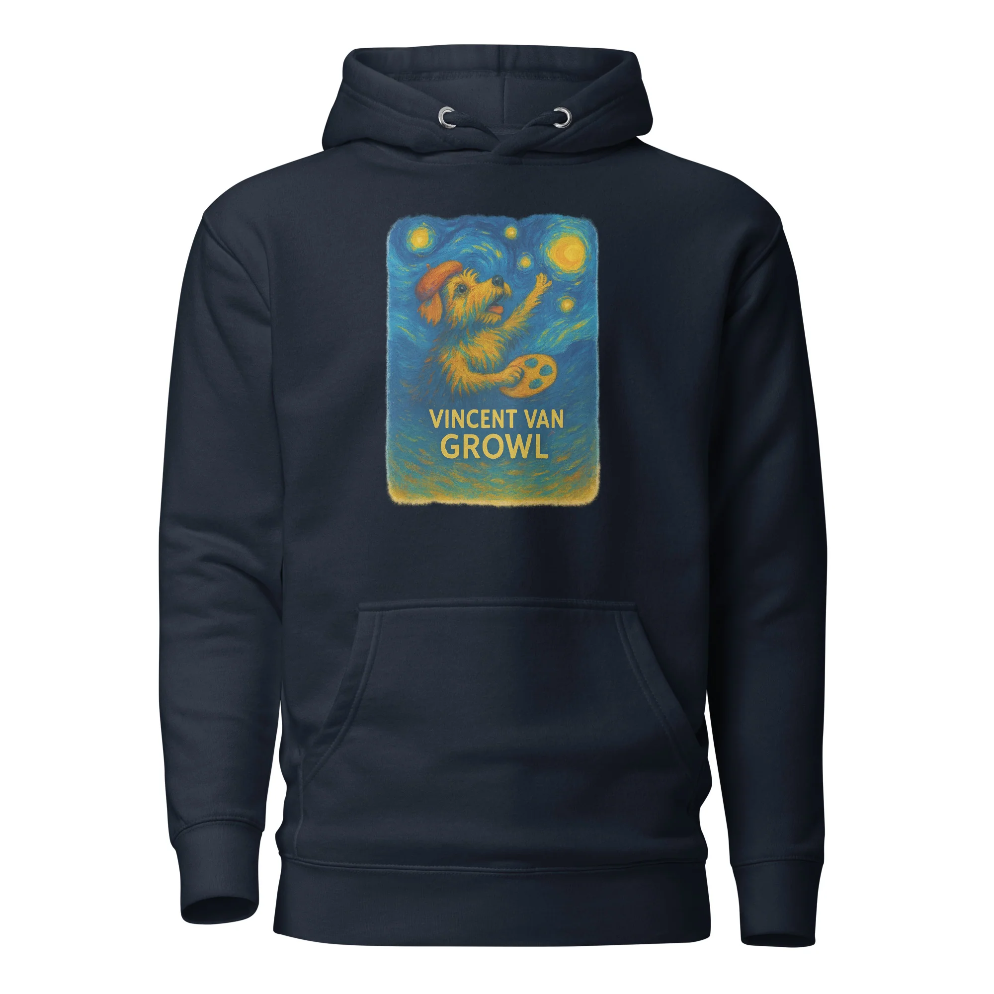 Vincent Van Growl Starry Night Unisex Hoodie