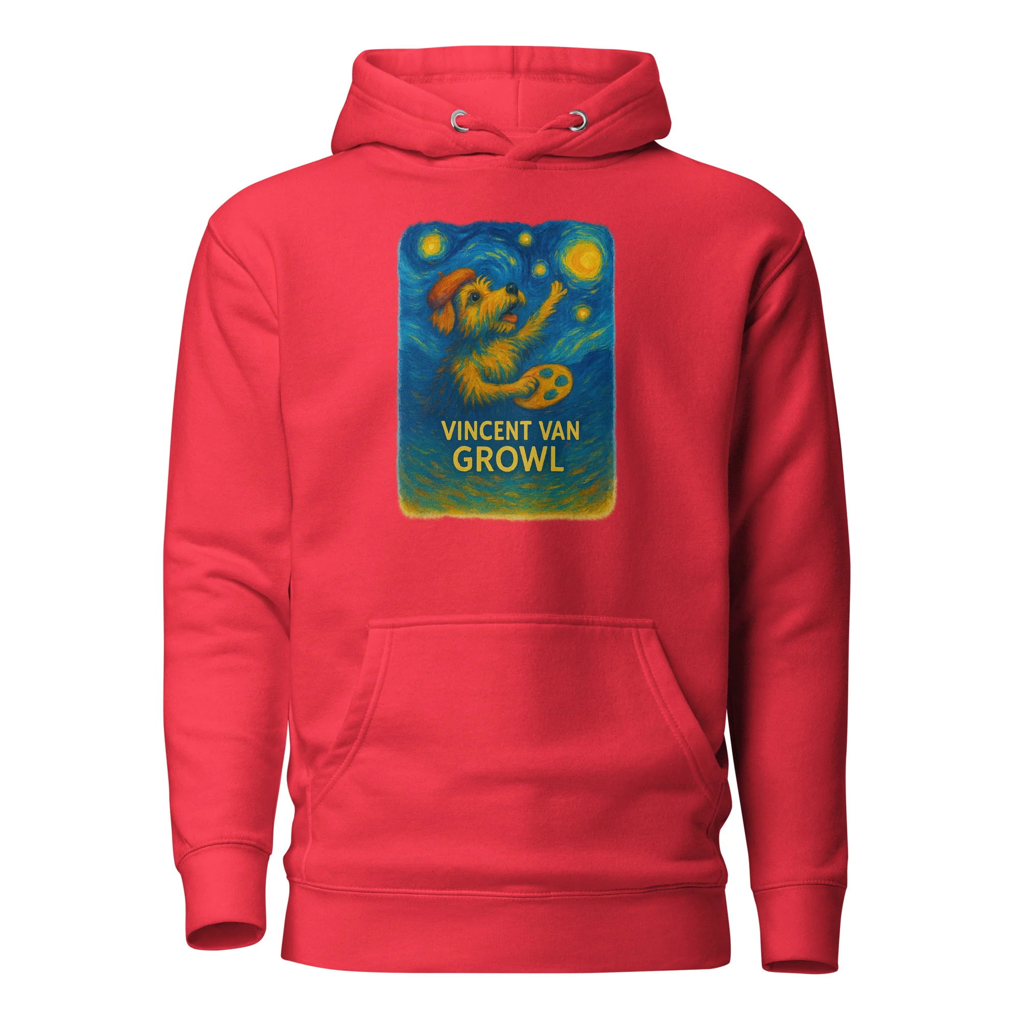 Vincent Van Growl Starry Night Unisex Hoodie - Image 4