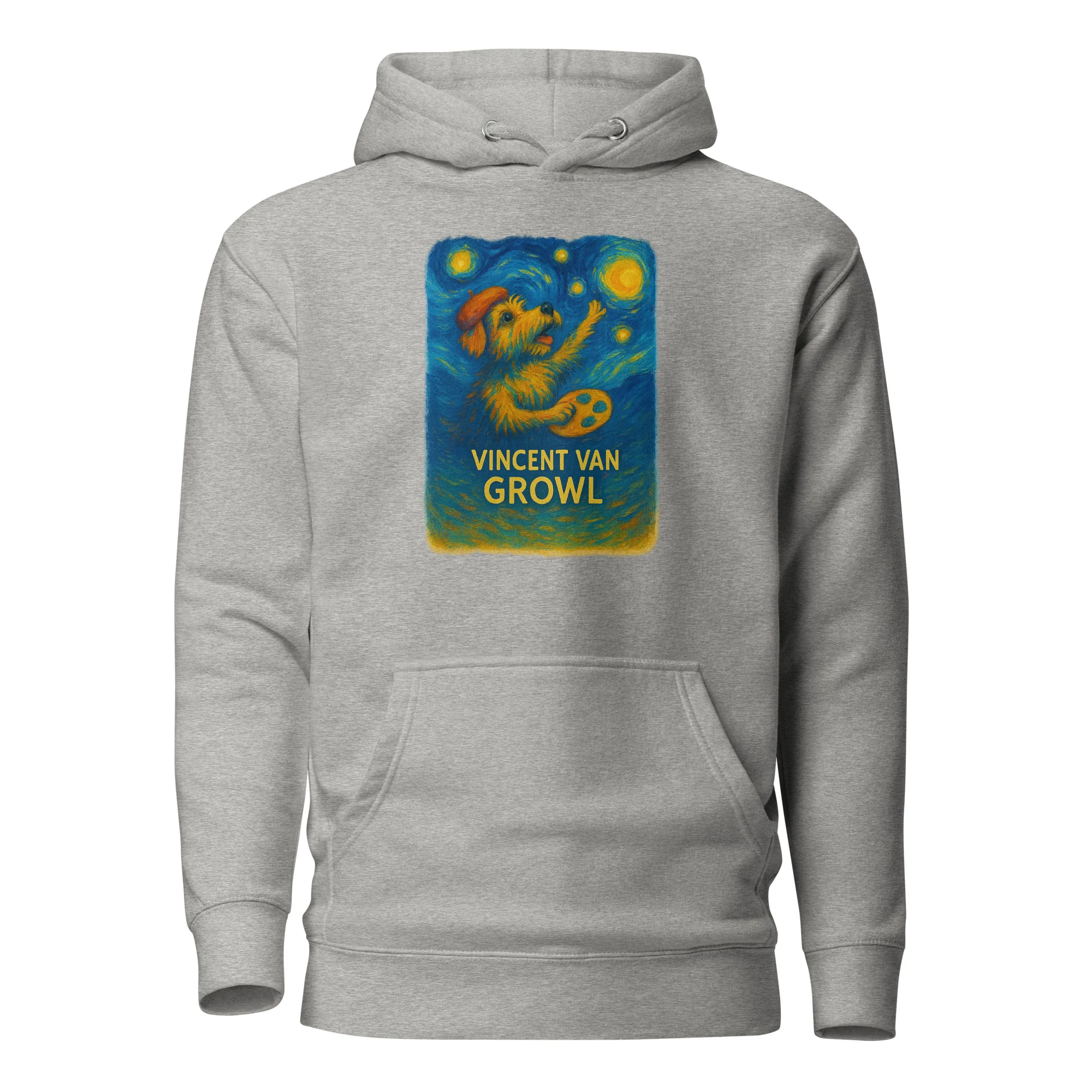 Vincent Van Growl Starry Night Unisex Hoodie - Image 5