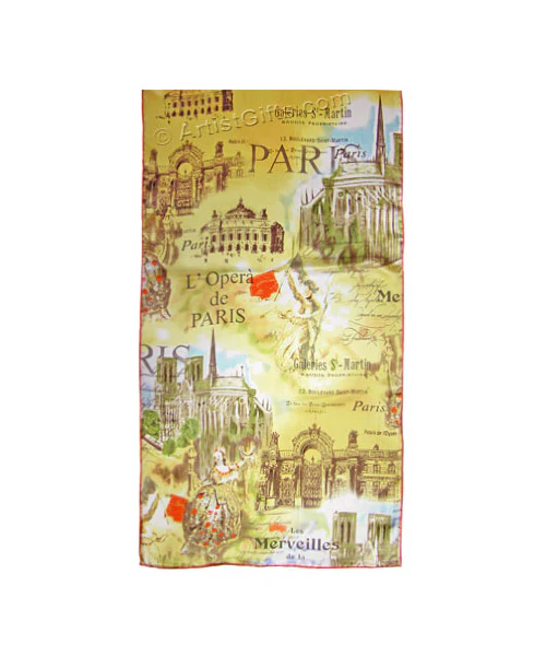 Vintage Paris Art Scarf - Image 2