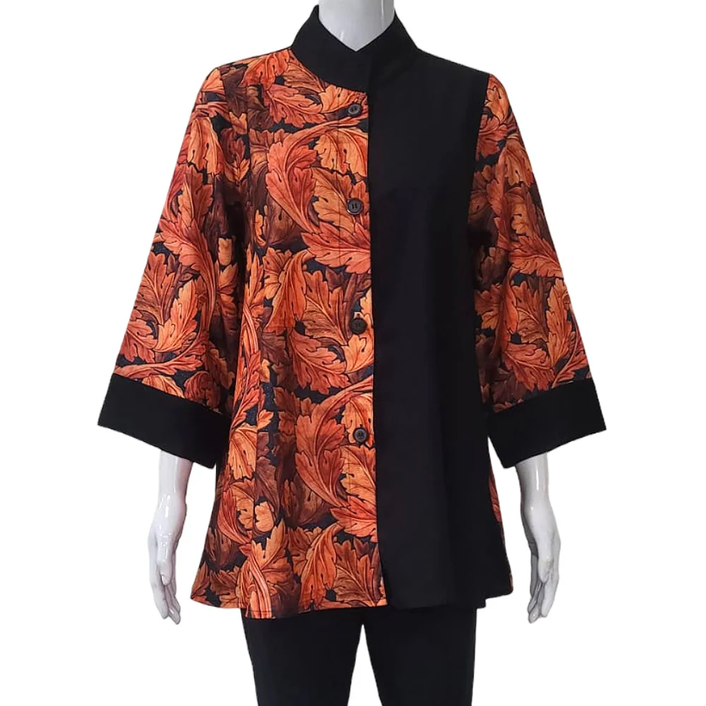 William Morris Red Leaves Swing Art Top - Image 2